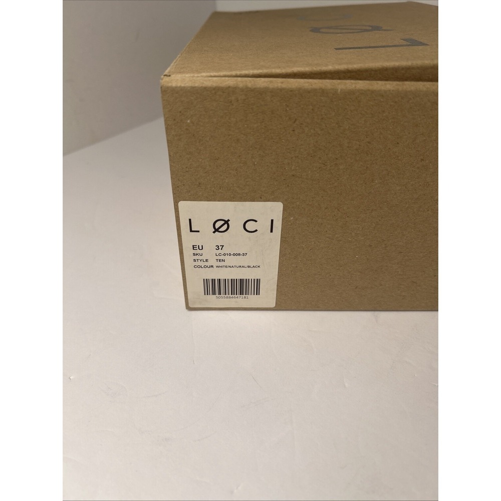 Loci Women's White Ten Logo High-Top Lace-Up Sneaker Shoes EU Size 37 US Sz 6.5 - Picture 10 of 10